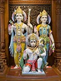 Bhagwan Shri Ram, Shri Sitaji and Shri Hanumanji